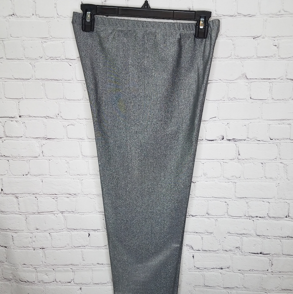 VINTAGE LEW MAGRAM SKINNY PANTS SILVER/GRAY